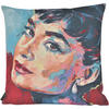 KISSENHÜLLE STARS - Blau/Multicolor, Textil (45/45cm) - Yve! decoration