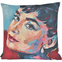 KISSENHÜLLE STARS - Blau/Multicolor, Textil (45/45cm) - Yve! decoration