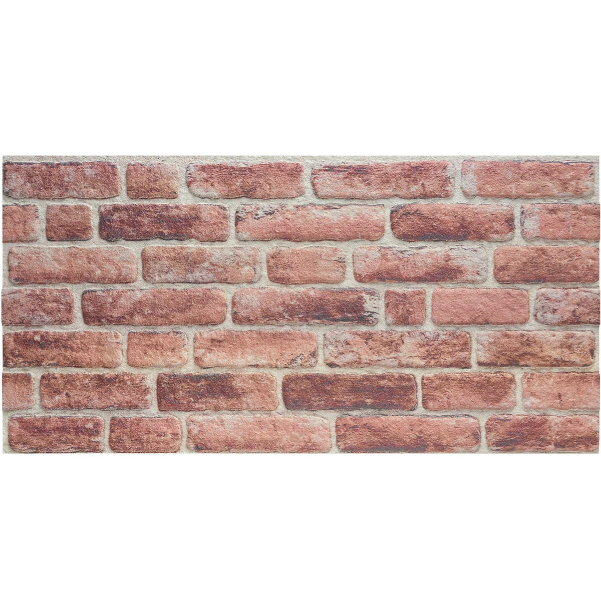 3D-WANDPANEELE , 100 x 50 x 2 cm, 5 m² Abdeckungsfläche, flexibel zuschneidbar, Backstein dunkelrotbraun - Braun, Kunststoff (50/2/100cm) - tectake
