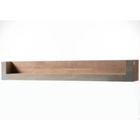 WANDREGAL Akazie 240x22x24 beige lackiert Amsterdam #124 - Beige, Holz (240/24/22cm) - Massivmoebel24