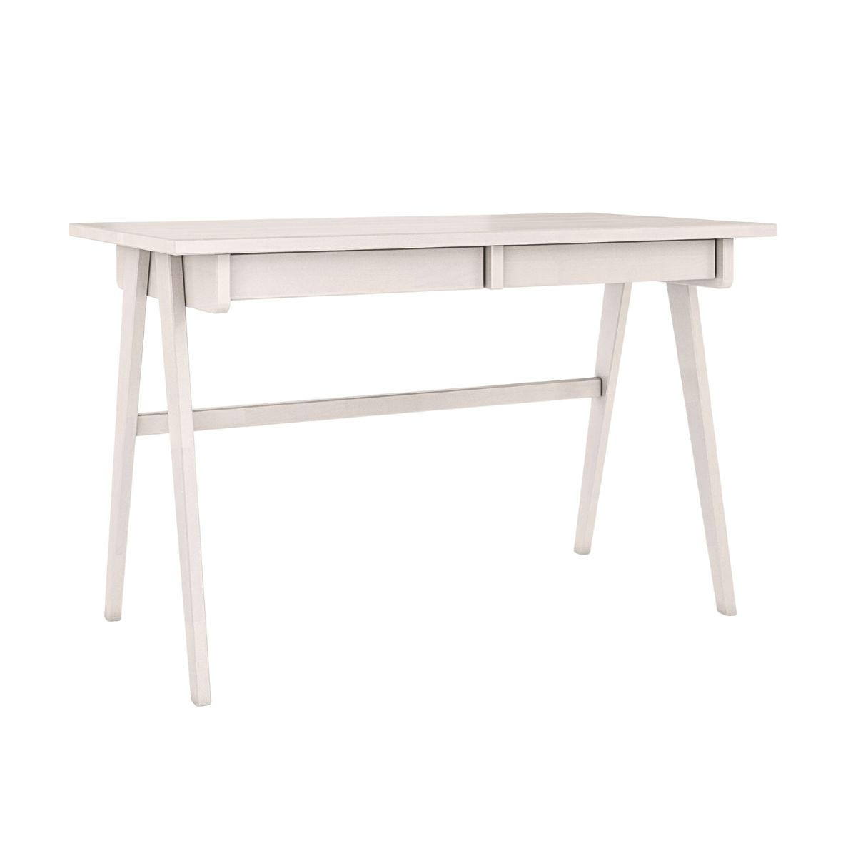 SCHREIBTISCH Edda, 120/65/75 cm in Weiß, Buchenholz - Weiß, Holz/Buchenholz (65/120/75.5cm) - Visby