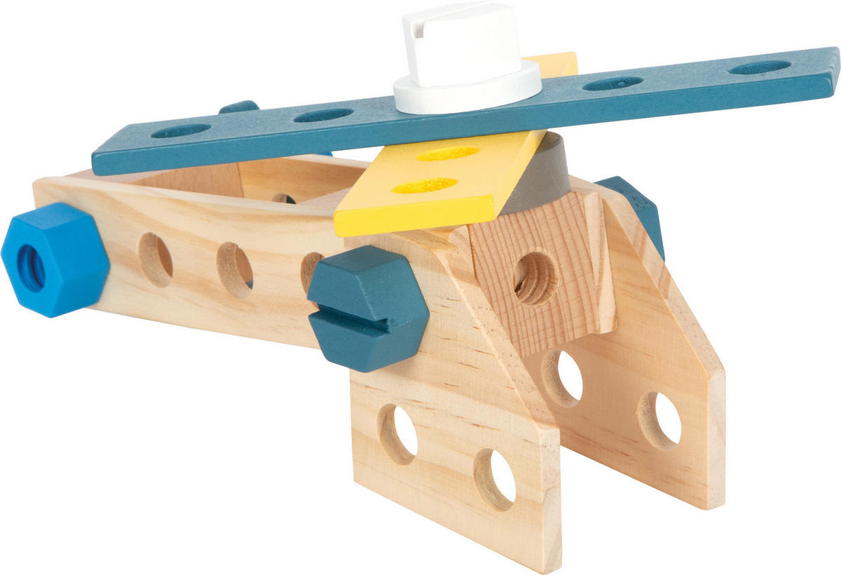 WERKZEUGKOFFER WORKSHOP - Blau, Holz (7.5/27/33cm) - small foot