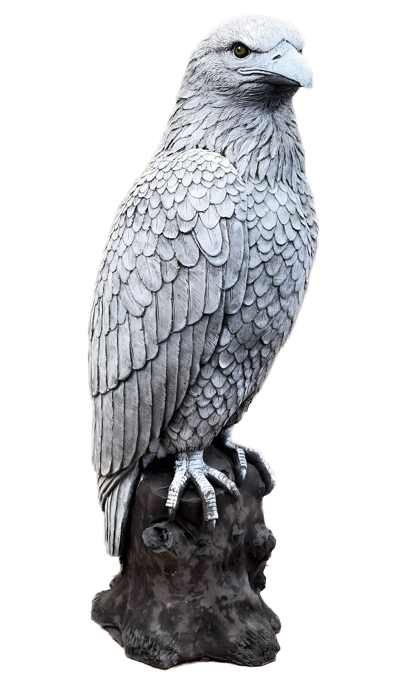 STEINFIGUR großer Adler Seeadler frostfest massiver Steinguss - Grau, Stein (18/54/17cm) - stoneandstyle