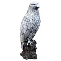 STEINFIGUR großer Adler Seeadler frostfest massiver Steinguss - Grau, Stein (18/54/17cm) - stoneandstyle