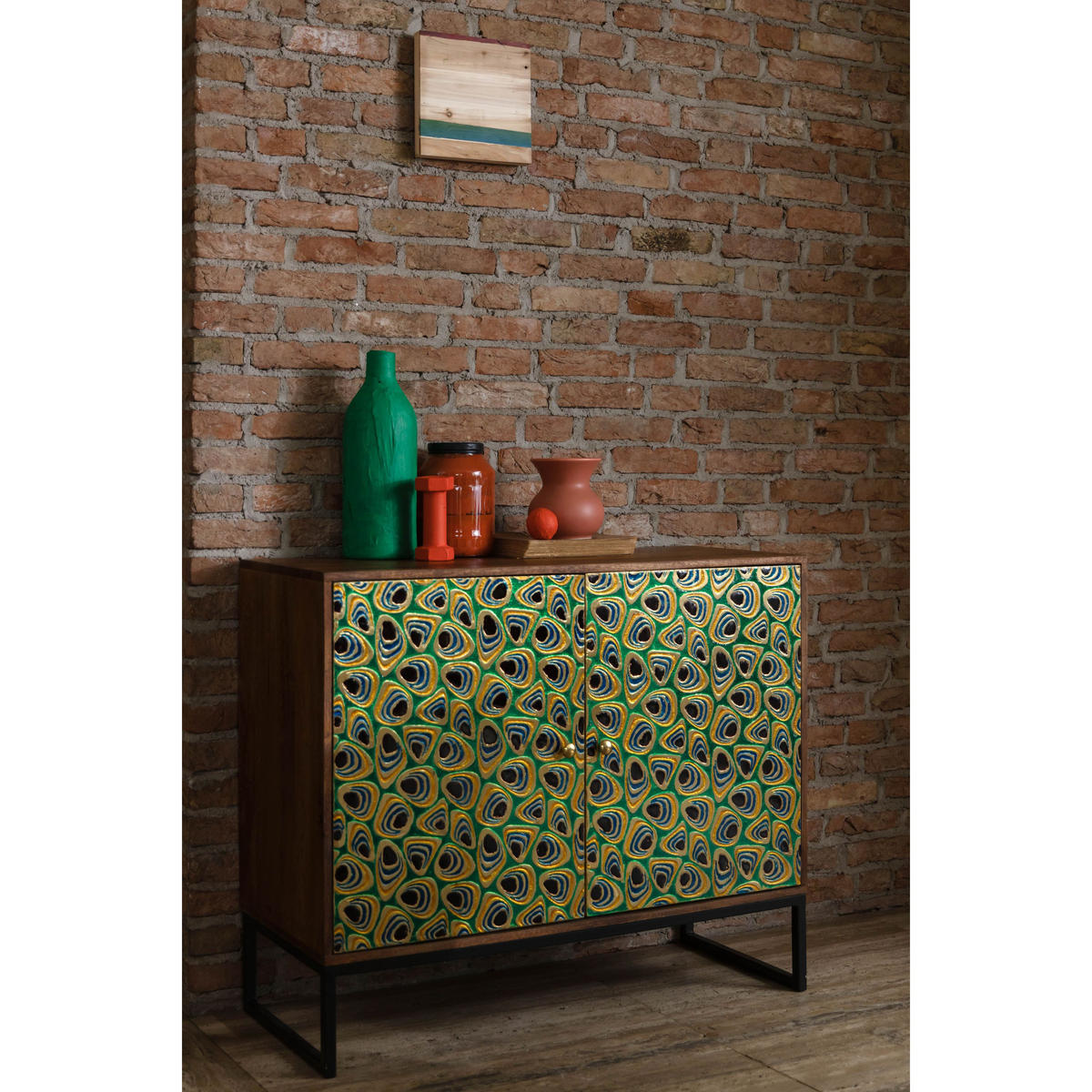 SIDEBOARD Meena - Multicolor, Holz (95/80/40cm) - Dutchbone