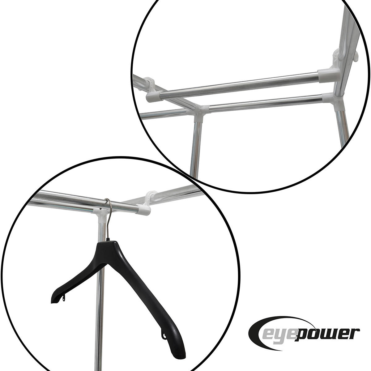 METALL-KLEIDERSCHRANK 178x128x44,5 cm - Silberfarben, Metall (44.5/178/128cm) - eyepower