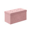 SITZBANK LUANDA - Rosa, Holzwerkstoff (76/38/38cm) - Hansiro