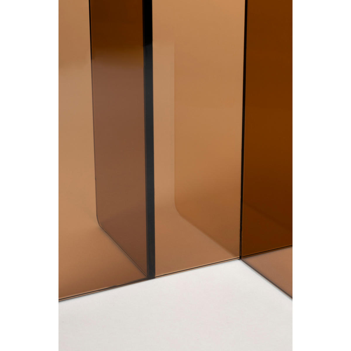 BEISTELLTISCH Linea 30x40 cm Braun - Braun, Glas (30/40/50cm) - Zuiver
