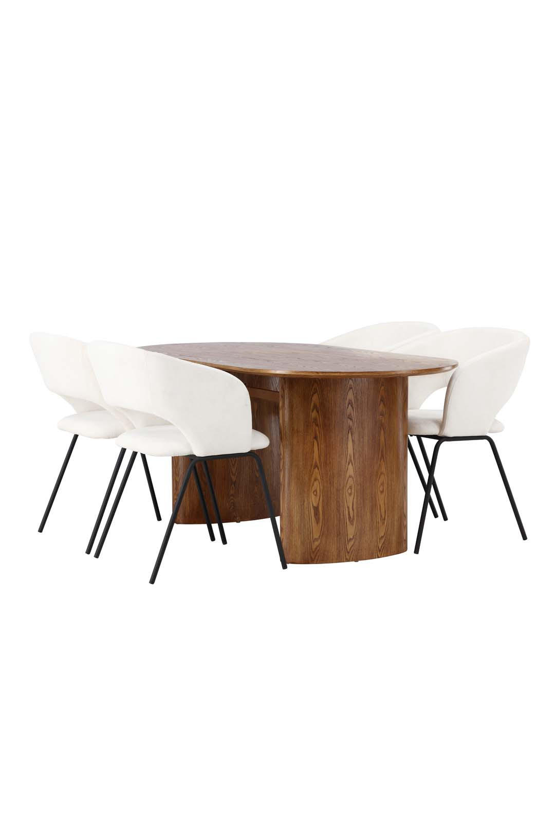 TISCHGRUPPE Natur - Naturfarben, Holzwerkstoff (90/75/180cm) - ebuy24