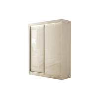 SCHIEBETÜRENSCHRANK TIPI II - Weiß, Holzwerkstoff (120/215/61cm) - Meblini