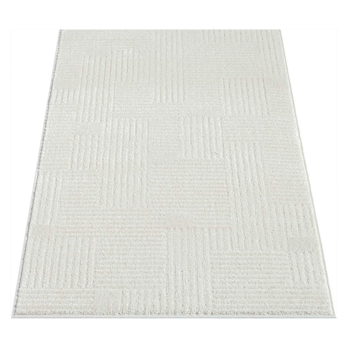 KURZFLOR-TEPPICH Flair 177 Creme 80x150 cm - Creme, Textil (80/150cm) - carpet city
