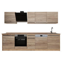 KÜCHENZEILE R-Line, Sonoma/Goldkraft Eiche, 280 cm Arbeitsplatte Goldkraft Eiche - Honigeiche/Sonoma Eiche, Holzwerkstoff (280/206.8/60cm) - Vicco