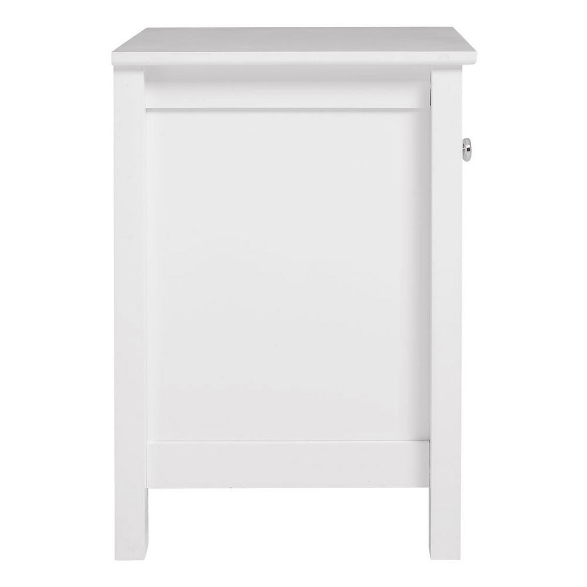 NACHTTISCH 28/30/45 cm Schublade Fach MDF Weiß - Weiß, Holzwerkstoff (28/45/30cm) - Livingandhome