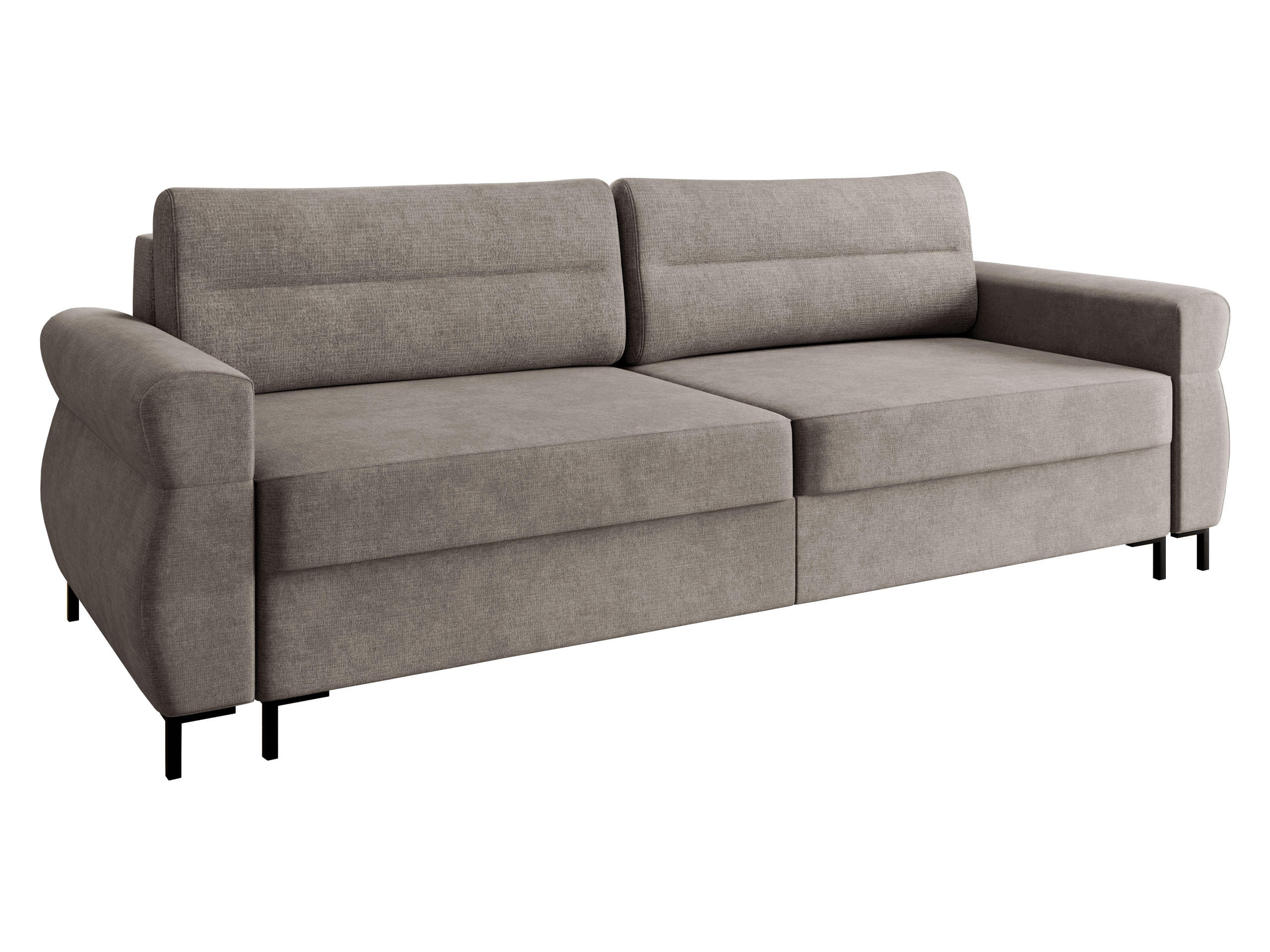 SCHLAFSOFA Berne - Schwarz/Grau, Holz/Kunststoff (238/92/95cm) - MIRJAN24