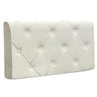 KOPFTEIL Quadratisches Raster Wildlederimitat 60*123cm - Beige/Grau, Textil (10/60/120cm) - Vercart