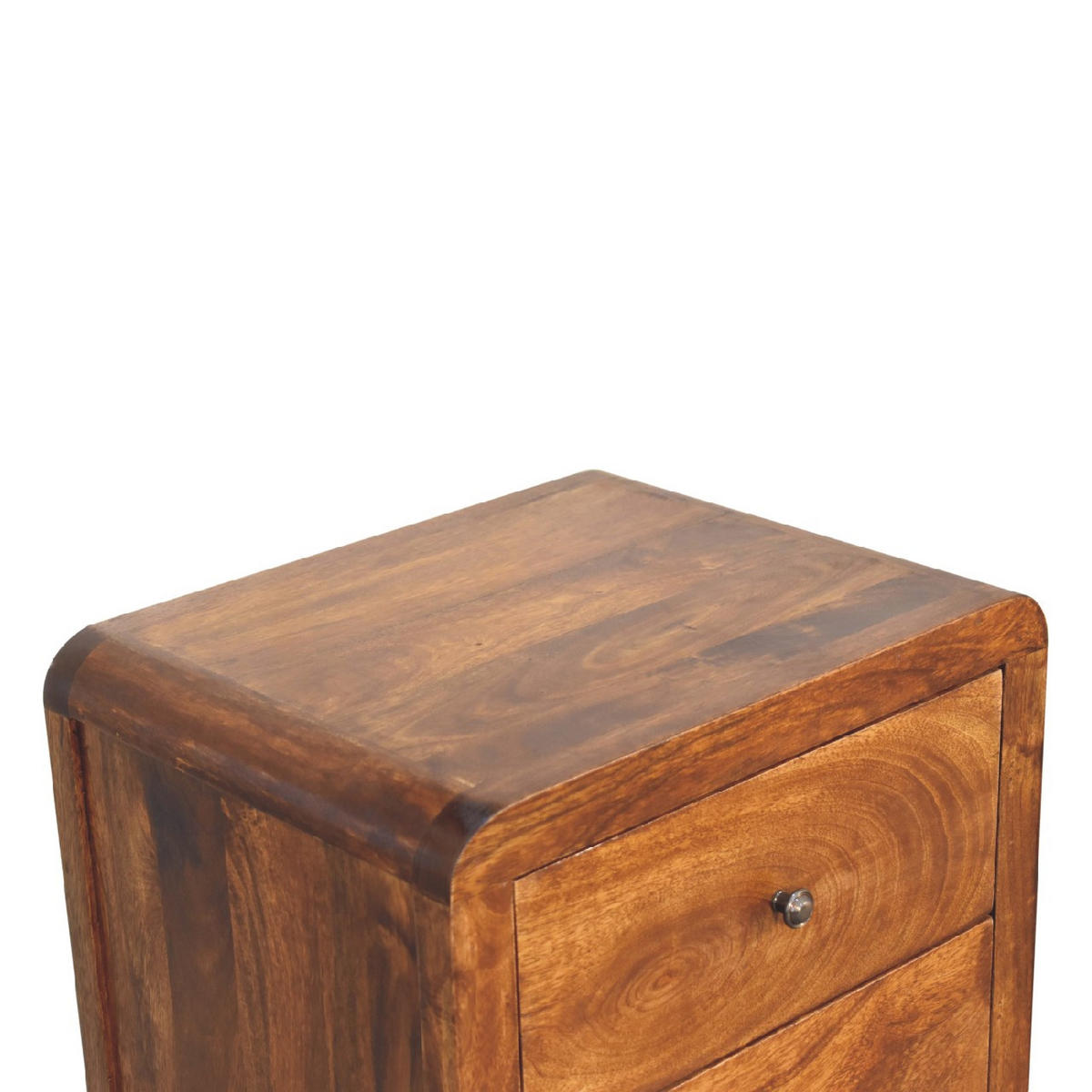 KOMMODE Aspen mit 5 Schubladen, Braun - Messingfarben/Braun, Mangoholz/Holz (45/90/35cm) - Artisan Furniture