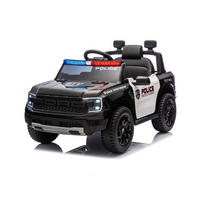 ELEKTROAUTO Ford Police schwarz Bluetooth, Fernbedienung, Gurt, MP3 - Schwarz, Kunststoff (108/73/50cm) - Chipolino