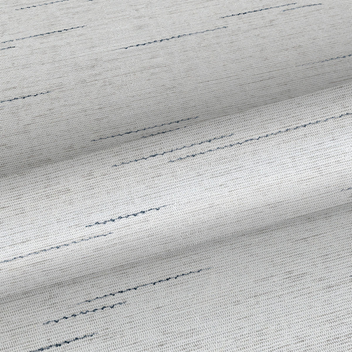 TAPETE Gewebeoptik 53 cm x 10 m - Grau, Papier (53/1000cm) - Sanders & Sanders
