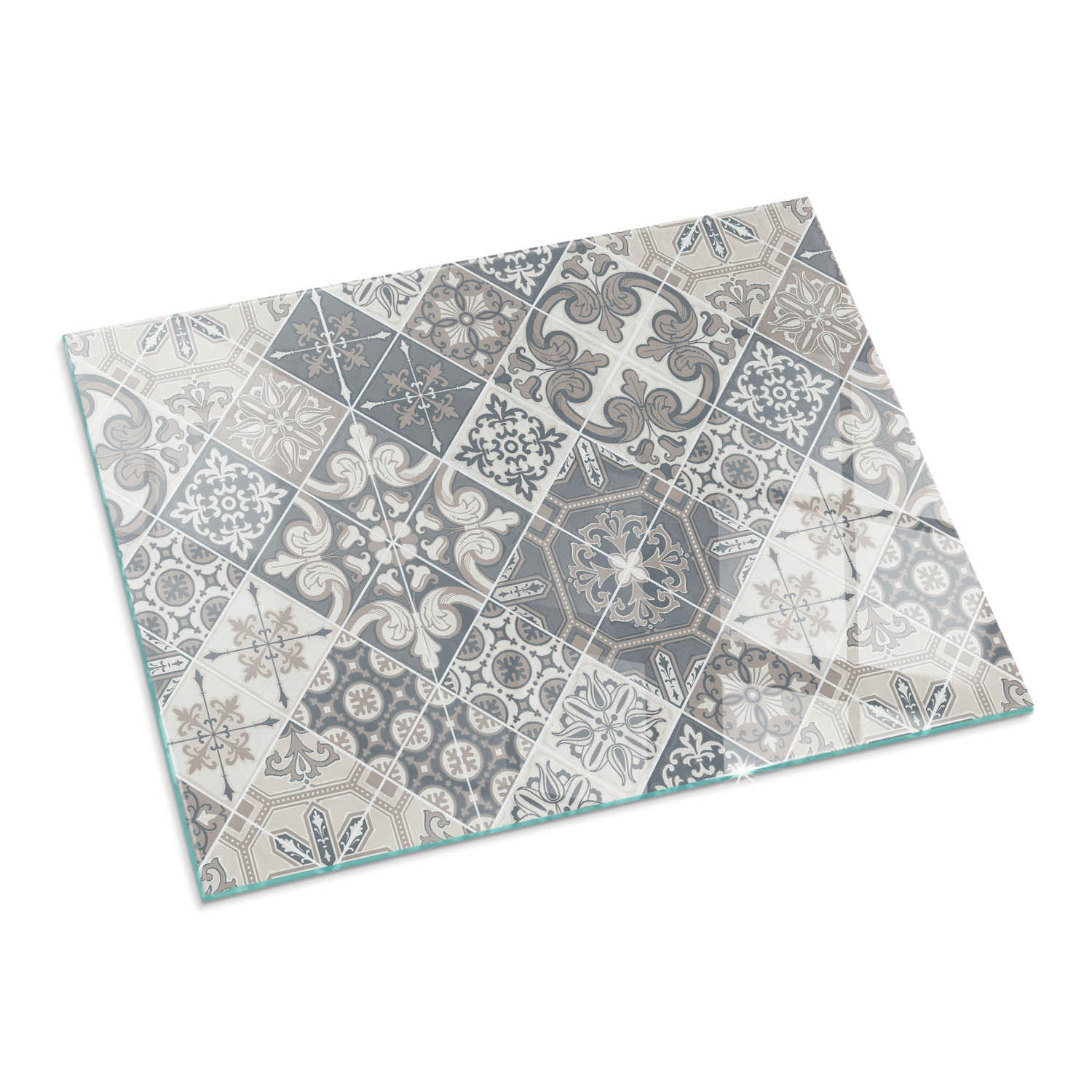 ArtPrintCave Glasplatte Grau 80x60x0.4 cm