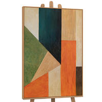 GEMÄLDE Ordnung und Bewegung Schattenfugenrahmen Eichefarben 120x80 cm - Eichefarben, Holz (120/80cm) - YS-art gallery