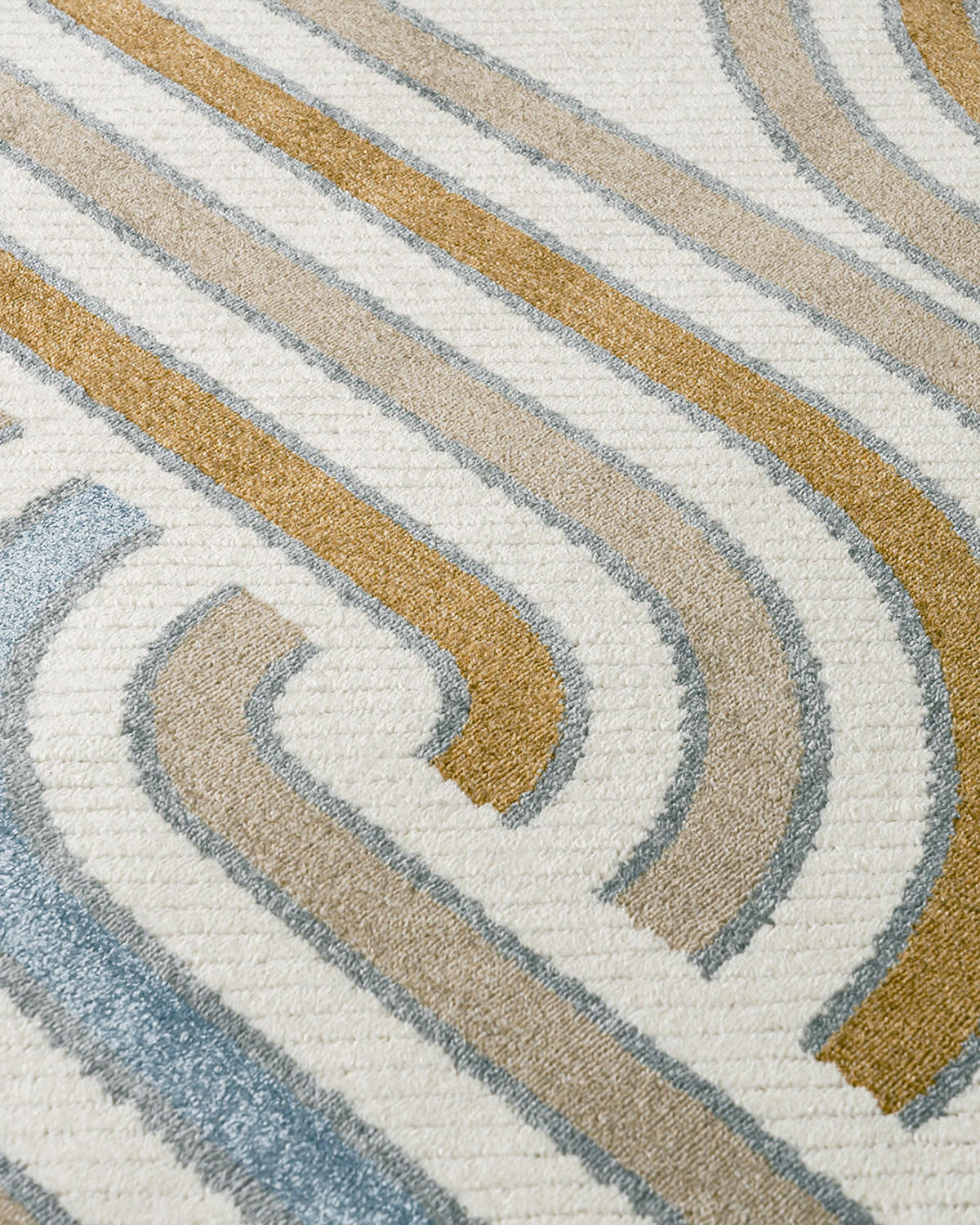 KINDERTEPPICH Alora Azul Mazovia 160x230cm Creme Blau Geometrisch Kurzflor - Multicolor, Textil (160/230cm) - Mazovia