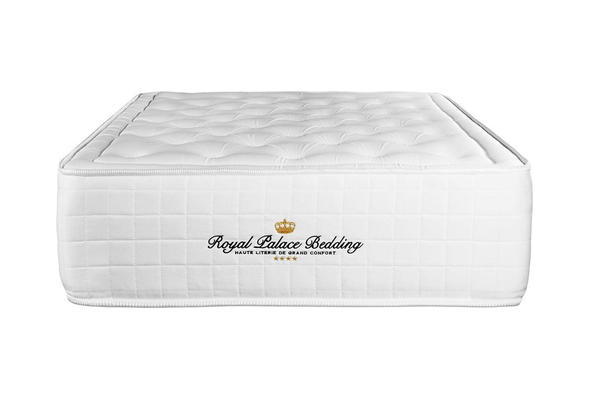 MATRATZE Buckingham Memory-Schaum 90 x 190 cm h1 - Weiß, Textil (90/190cm) - ROYAL PALACE BEDDING