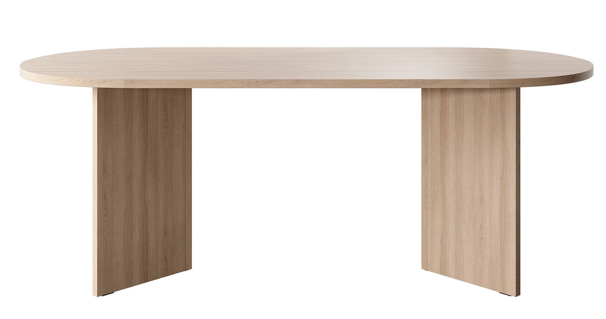 ESSTISCH Ovo Holzoptik Lindberg Eiche 204/90/75 cm - Eichefarben/Beige, Holzwerkstoff (204/90/75cm) - Selsey