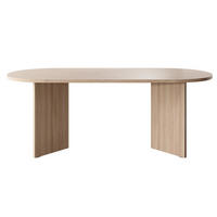 ESSTISCH Ovo Holzoptik Lindberg Eiche 204/90/75 cm - Eichefarben/Beige, Holzwerkstoff (204/90/75cm) - Selsey