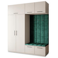GARDEROBENSCHRANK REMA 200/240/60 cm Modern Garderobe-Set Kaschmir - Kaschmir/Grün, Holzwerkstoff (200/240/60cm) - MASSENO