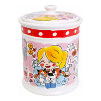 VORRATSDOSE Zuhause ist da, wo die Katze ist in Bunt - 22,5cm - Multicolor, Keramik (16/22/16cm) - Blond Amsterdam