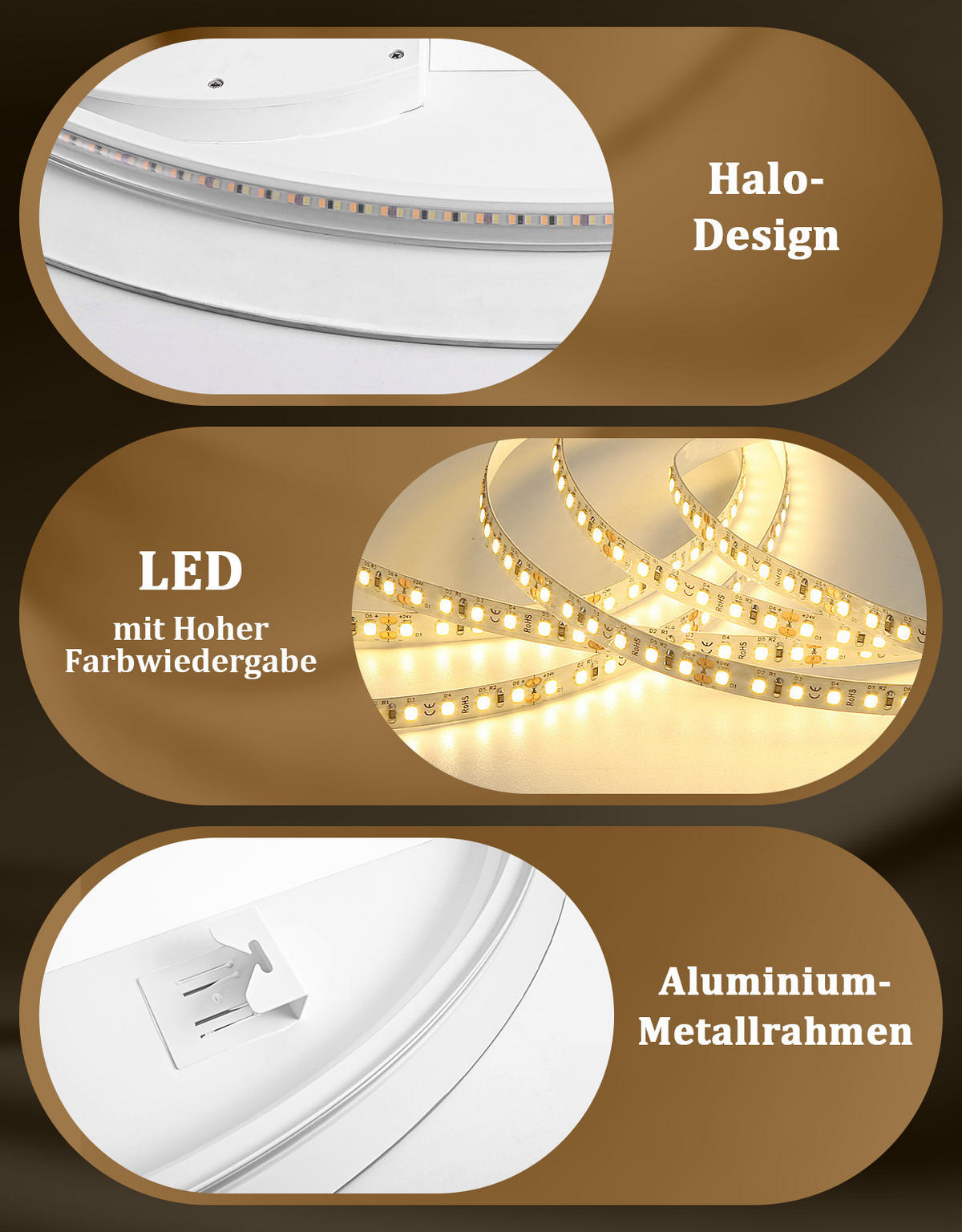 BADSPIEGEL mit Beleuchtung Karvel 3/60/80 cm - Weiß, Glas (60/80/3cm) - ZMH