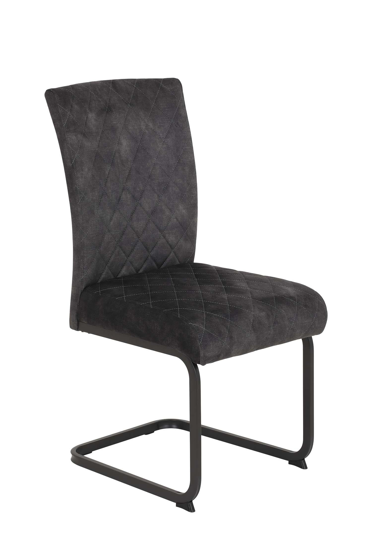 SCHWINGSTUHL 4 Stück Rachel - Vintage Anthrazit - Anthrazit/Grau, Textil/Metall (46/96/60cm) - Hela Vertriebs GmbH
