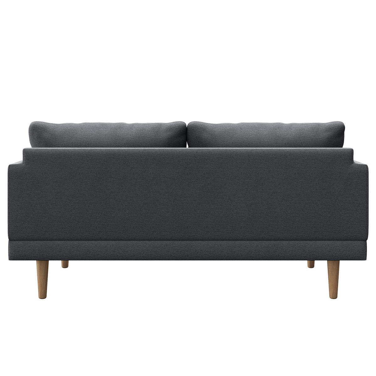 2-SITZER SOFA - Webstoff - Grau, Buchenholz/Textil (162/83/85cm) - home24