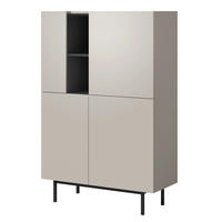 REGAL Noel 100 Kaschmir/Schwarz - Kaschmir/Schwarz, Holzwerkstoff/Metall (100/152/42cm) - mzm24