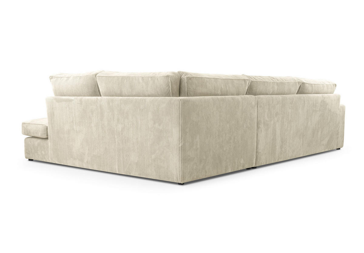 ECKSOFA Comforto MINI CORD 280 x 224 cm Ausrichtung links - Creme, Textil (224/280cm) - AN-Moebel 4u