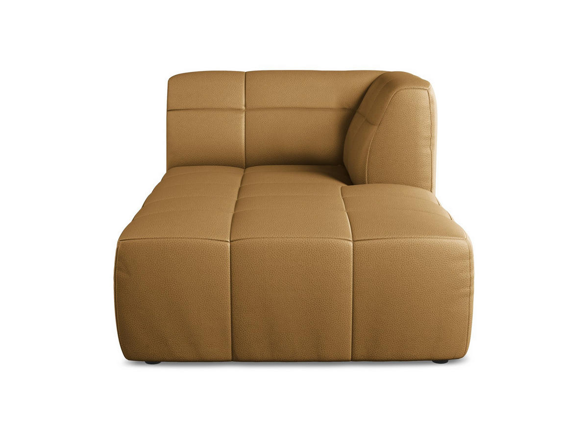 SOFAELEMENT Rechts Kunstleder Braun - Cognac/Schwarz, Holzwerkstoff/Kunststoff (101/77/175cm) - Makamii
