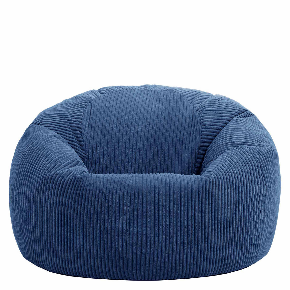 SITZSACK Klassisch Kingston, Cord - Blau, Textil (85/50/85cm) - icon