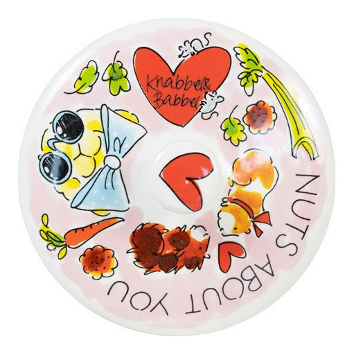 VORRATSDOSE Ich bin verrückt nach dir in Bunt - 22,5cm - Multicolor, Keramik (16/22/16cm) - Blond Amsterdam
