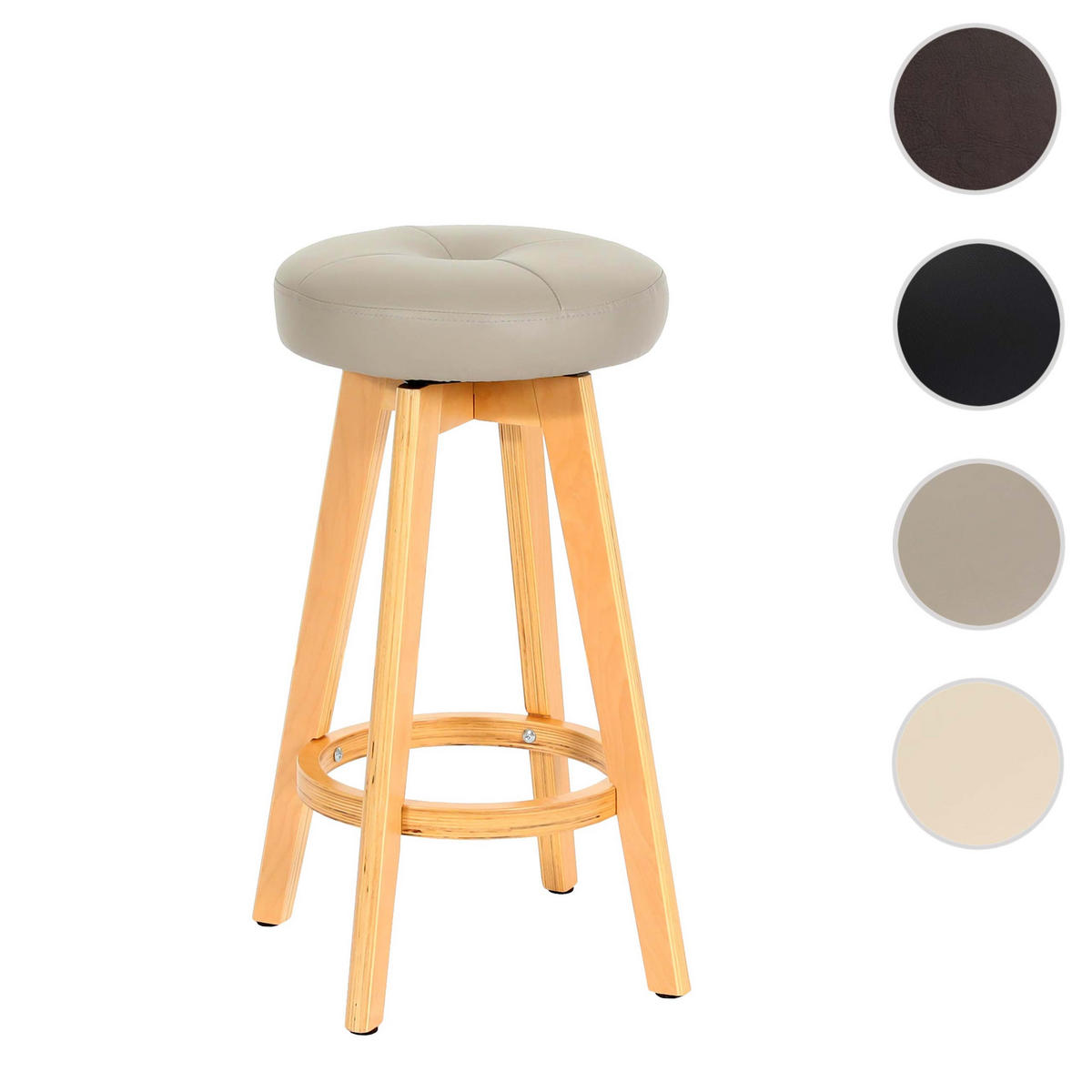 BARHOCKER taupe - Taupe, Holz (45/67/45cm) - MCW