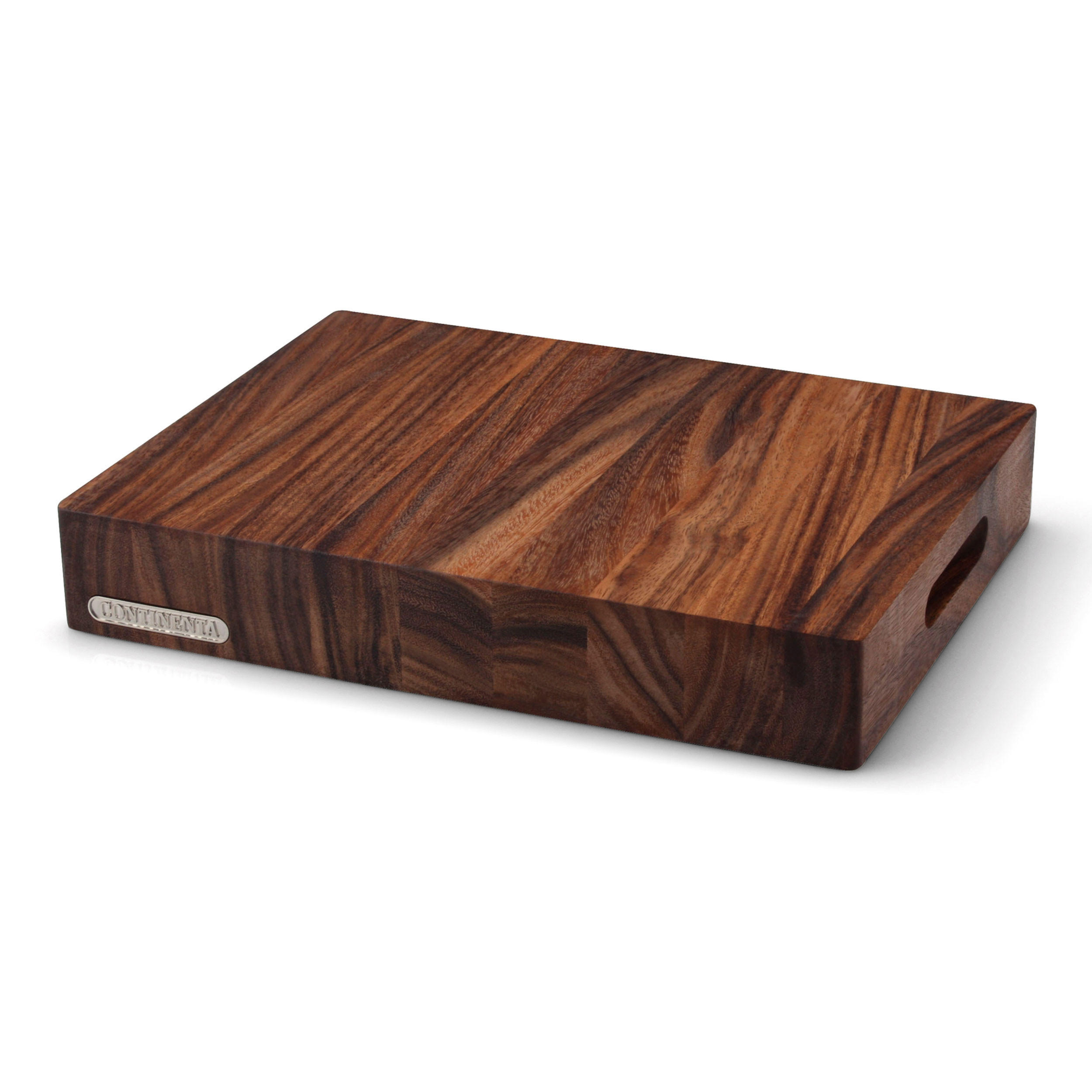 HACKBLOCK, Akazienholz, 39.5 x 30 x 6 cm - Braun, Holz (31/41cm) - Continenta