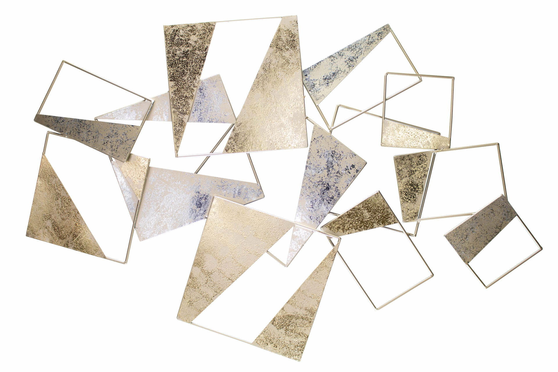 WANDDEKO Grau 100/70 cm - Braun/Grau, Metall (1.94/70/4cm) - KUNSTLOFT