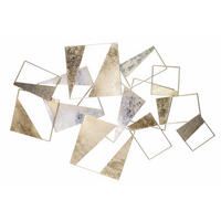 WANDDEKO Grau 100/70 cm - Braun/Grau, Metall (1.94/70/4cm) - KUNSTLOFT