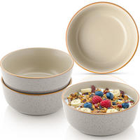 SCHALEN SET RIO PERLGRAU - 4 teilig aus Steingut - Grau, Keramik (20cm) - Sänger