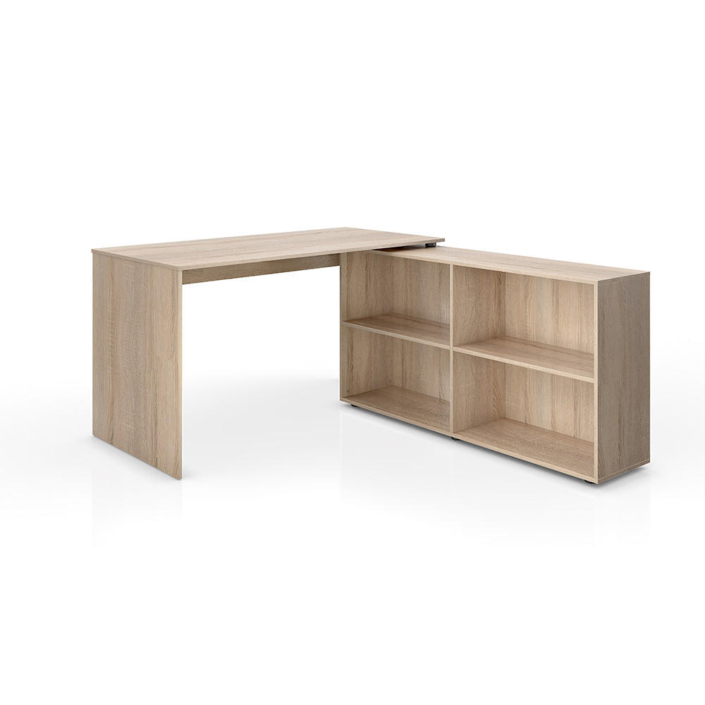 ECKSCHREIBTISCH FlexPlus Sonoma 137 x 60 cm - Sonoma Eiche, Holzwerkstoff (60/137/75.4cm) - Vicco