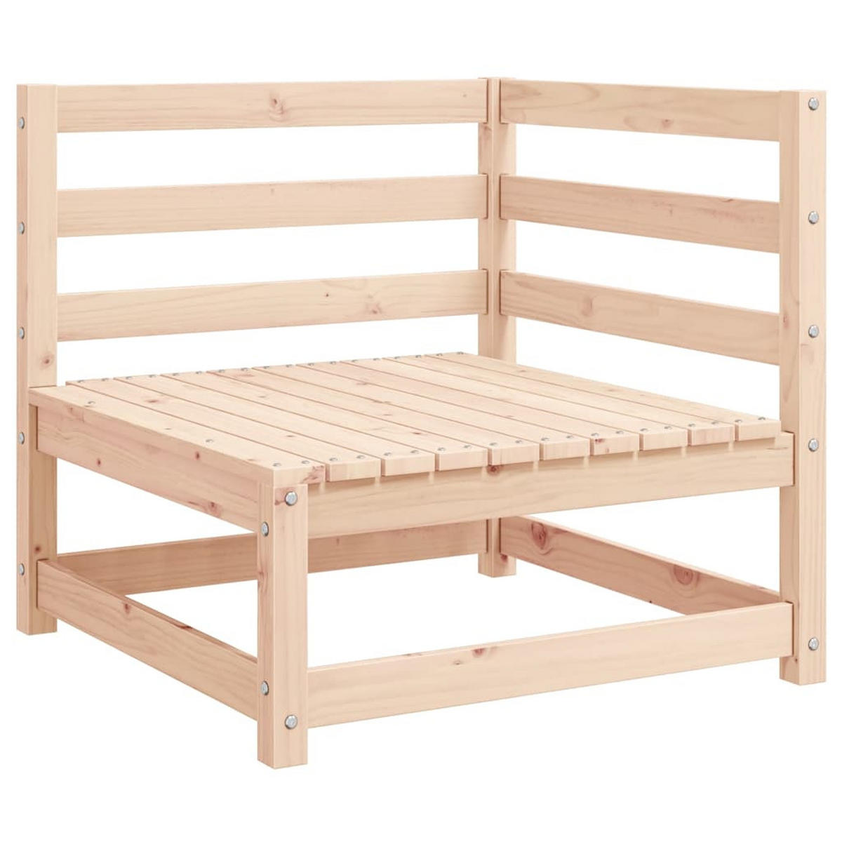 GARTENSOFA ZULIJ 70/67/70 cm （2-SITZER） - Braun, Holz (70/67/70cm) - ZMH