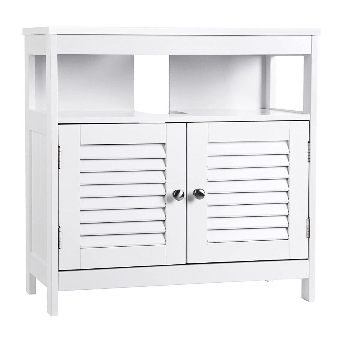 WASCHTISCHUNTERSCHRANK weiß 2 Türen 1 Nische L60cm - Weiß, Holzwerkstoff (30/60/60cm) - Calicosy