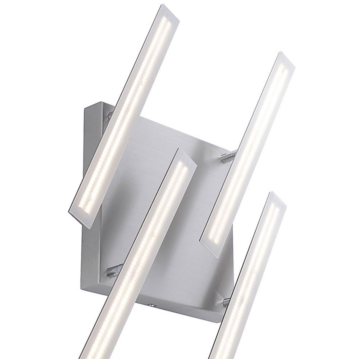 LED DECKENLEUCHTE Metall Silber - Silberfarben, Metall (56.5/56.5/9cm)