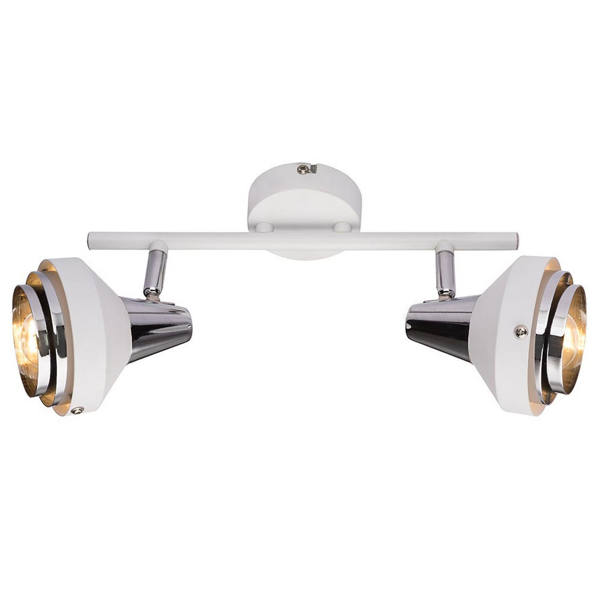 DECKENLEUCHTE Metall Weiß bewegliche Spots - Weiß, Metall (30/10/17.5cm)