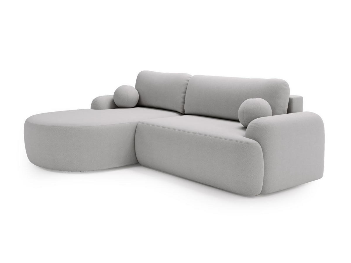 ECKSOFA Aurio Grau Links - Grau, Holz/Textil (177/261cm) - Graingold