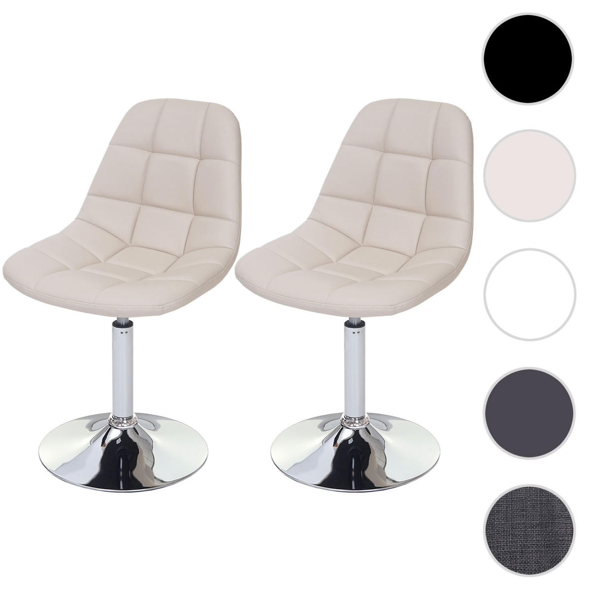 ESSZIMMERSTUHL Grau 2er-Set - Grau, Textil (47/84/50cm) - MCW